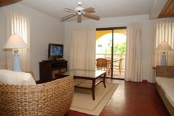 Coconut Court Hotel - Barbados. Annex apartment, living area.